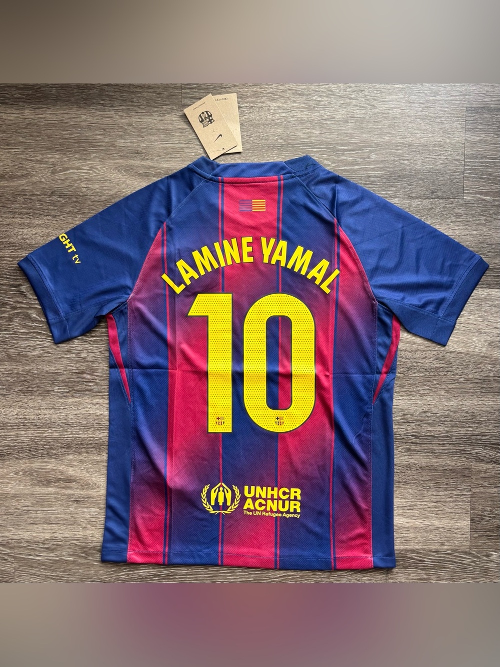 Barcelona Lamine Yamal #10 Football Jersey Soccer Champions League Men’s L
